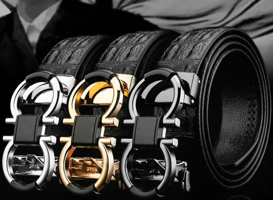 Luxury Designer High Grade Crocodil Leather GG Belt For Men And Women- JonasParamount