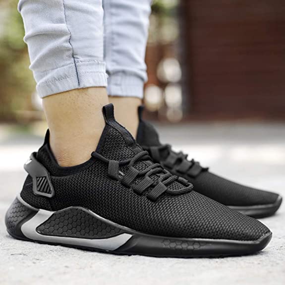Mesh Material Casual Sports Running Lace-Up Shoes For Men's-JonasParamount