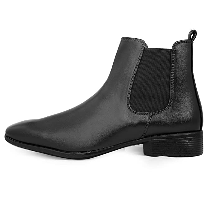 Classy New Arrival Latest Black Casual Chelsea Boots For Men-JonasParamount