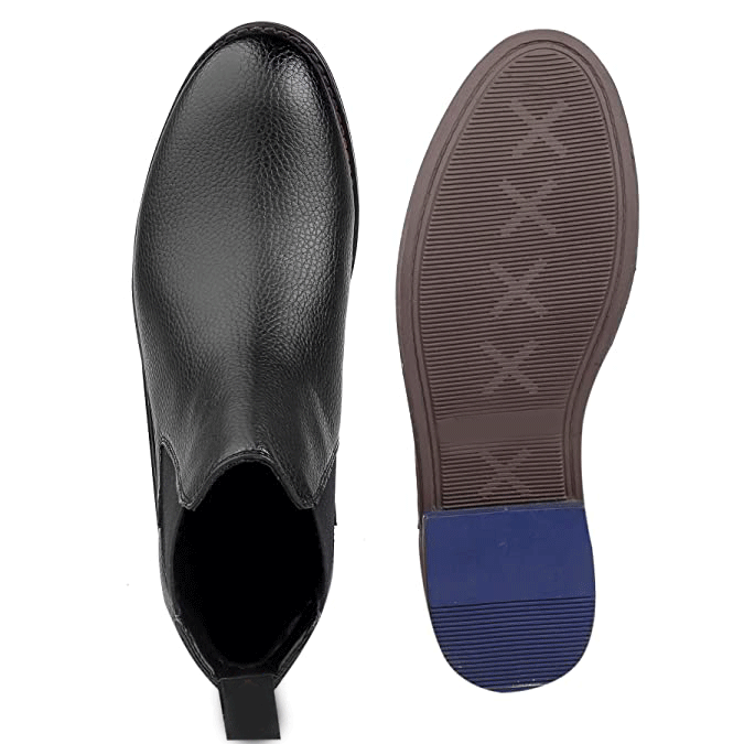 Classy Ankle British Design Black Chelsea Boots For Men-JonasParamount