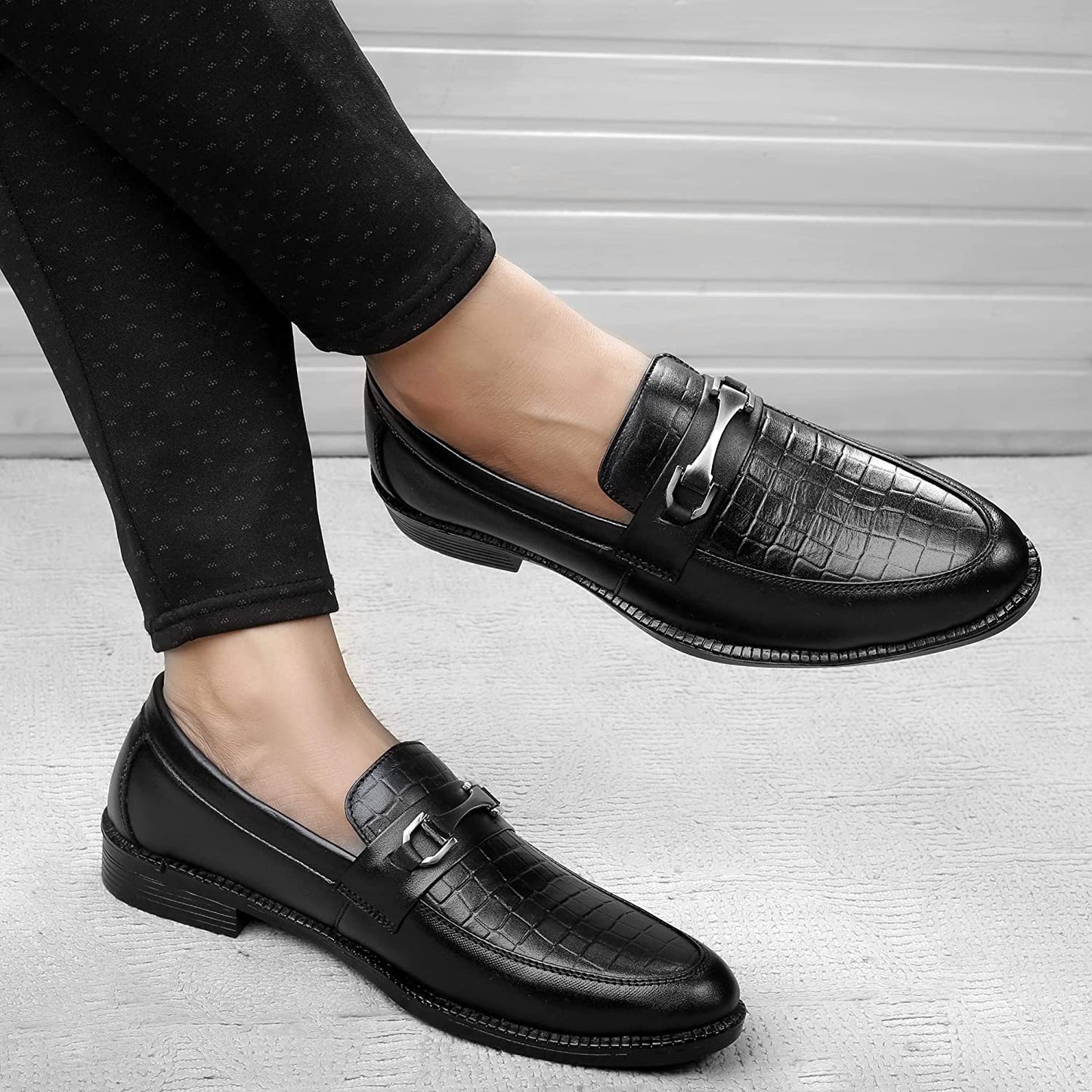 Classic Formal Genuine Leather Slip-on Shoes For Men's-JonasParamount