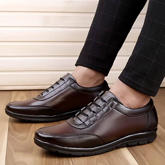 Fashionable Design Formal Lace-up Synthetic Shoes For Men's-JonasParamount
