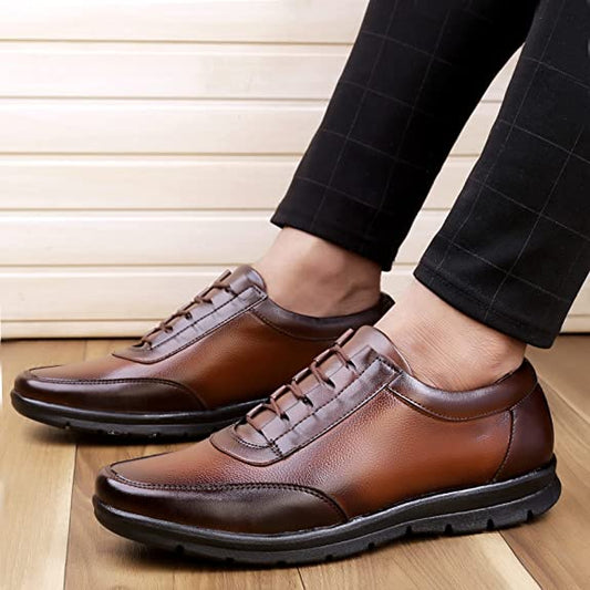 Fashionable Design Formal Lace-up Synthetic Shoes For Men's-JonasParamount