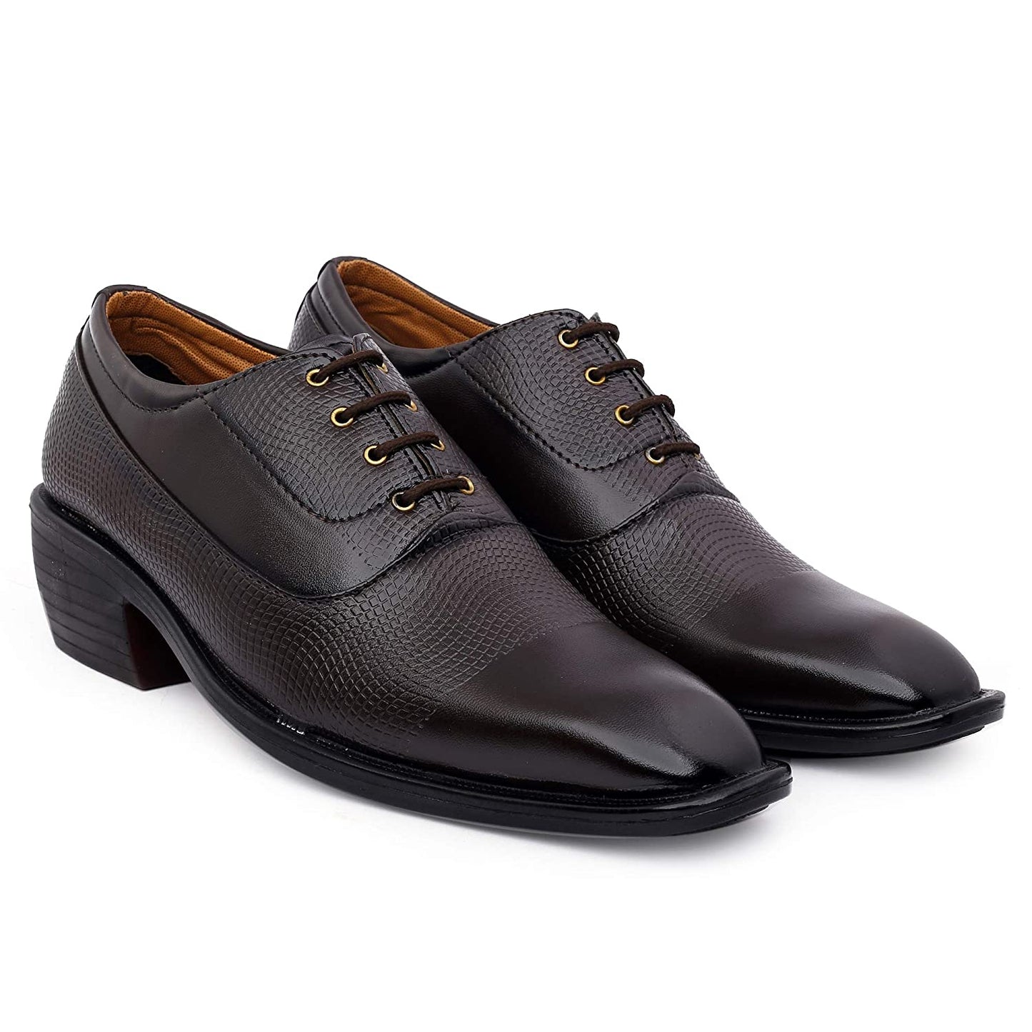 Classy Casual And Formal Business Wear Brown Lace-Up Shoes-JonasParamount