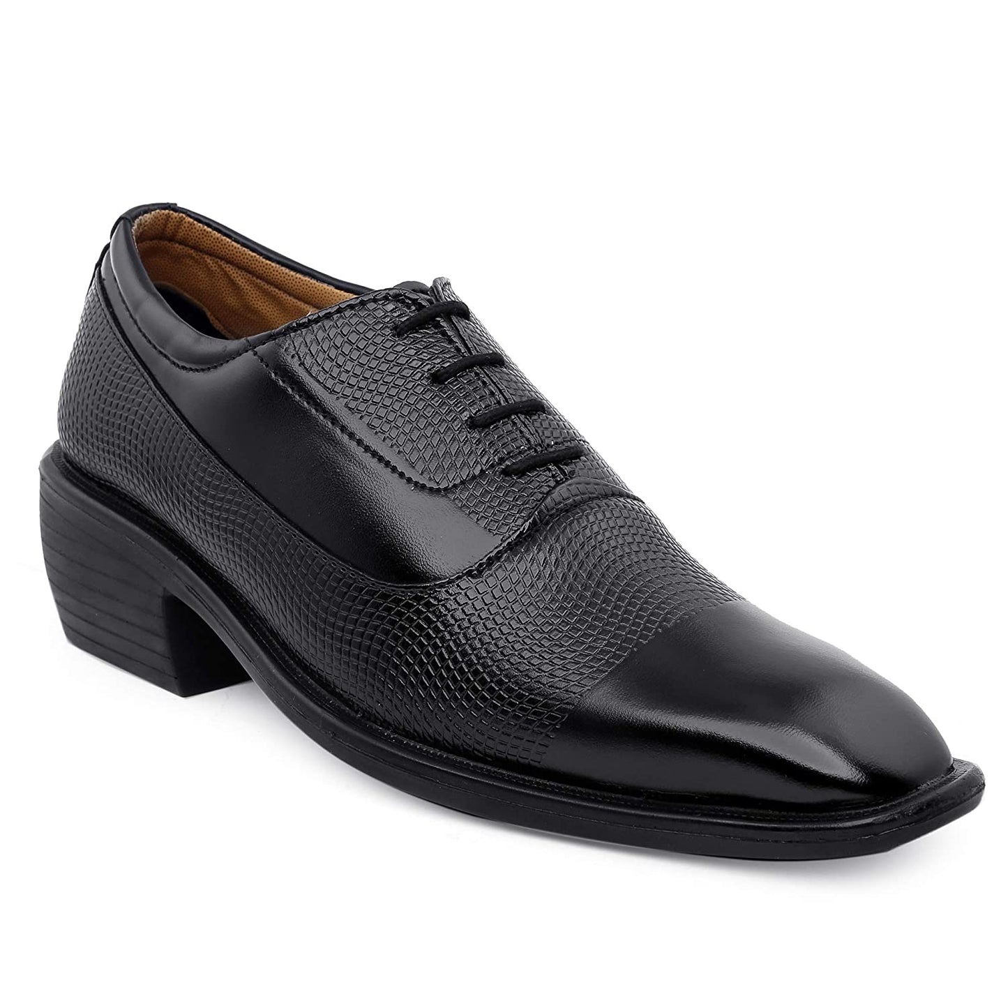 Classy Casual And Formal Business Wear Black Lace-Up Shoes-JonasParamount