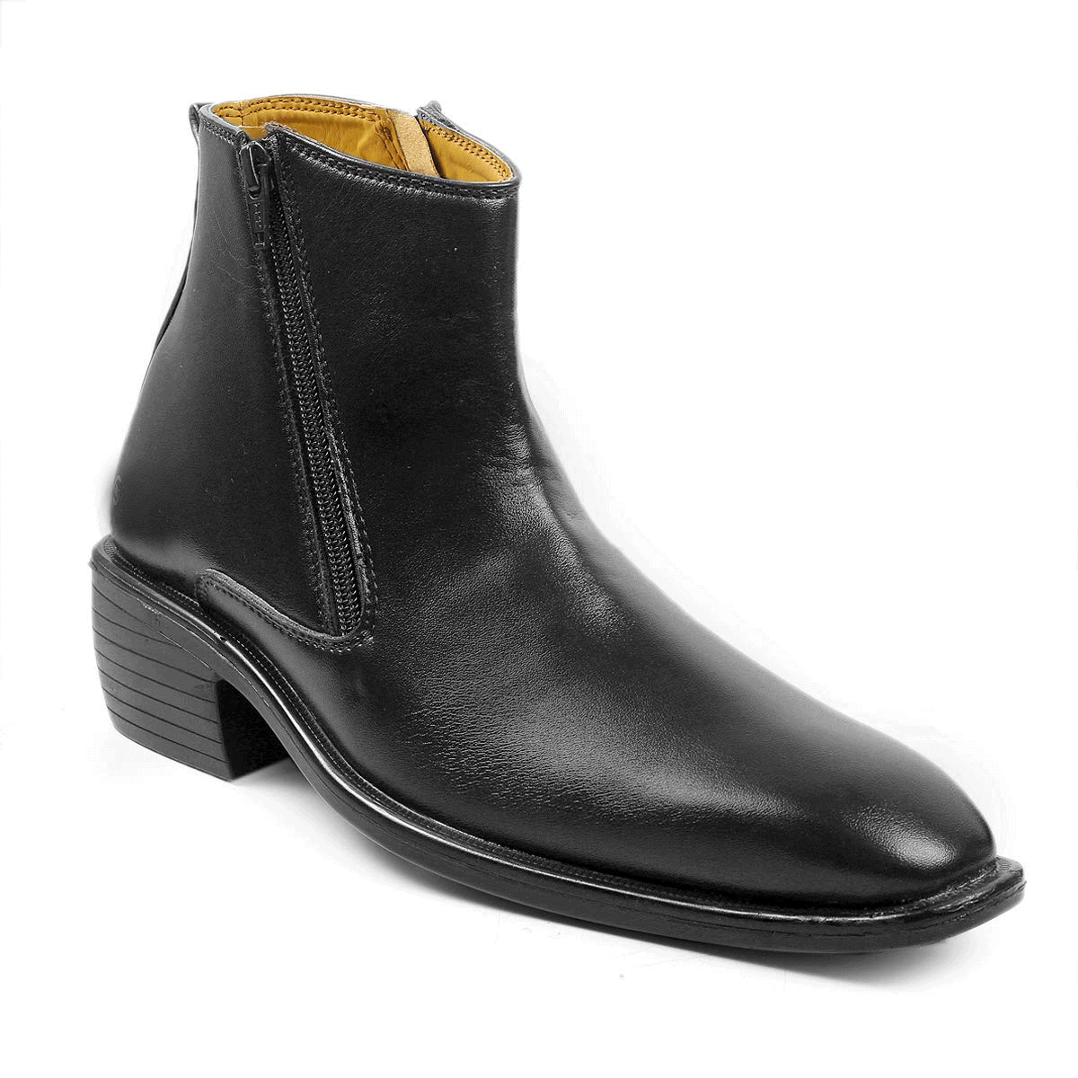 New Arrival Black Casual Formal Zipper Ankle Boots For Men-JonasParamount