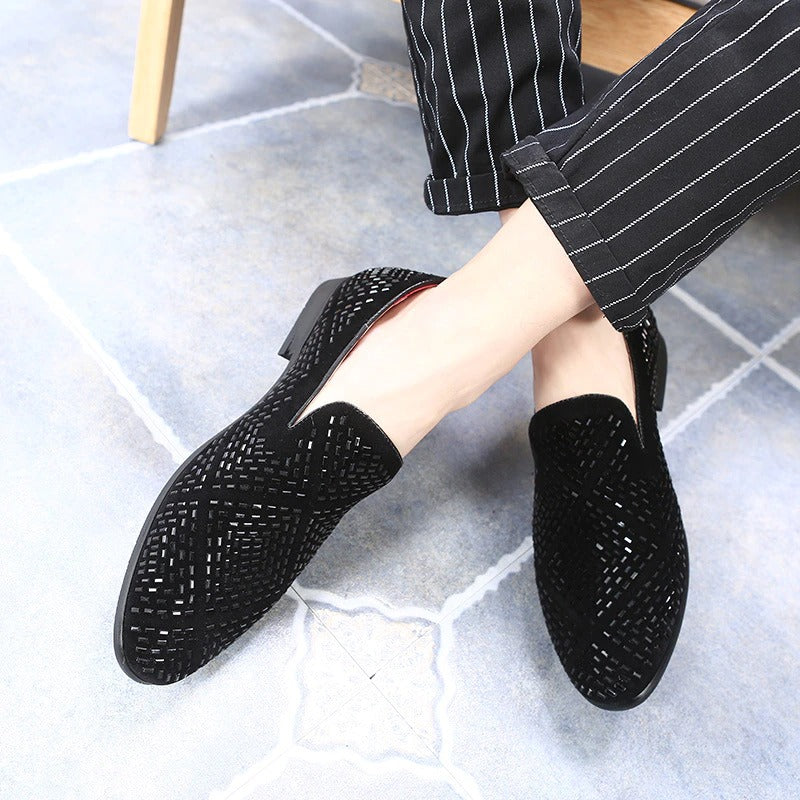 Diamond 2024 studded loafers