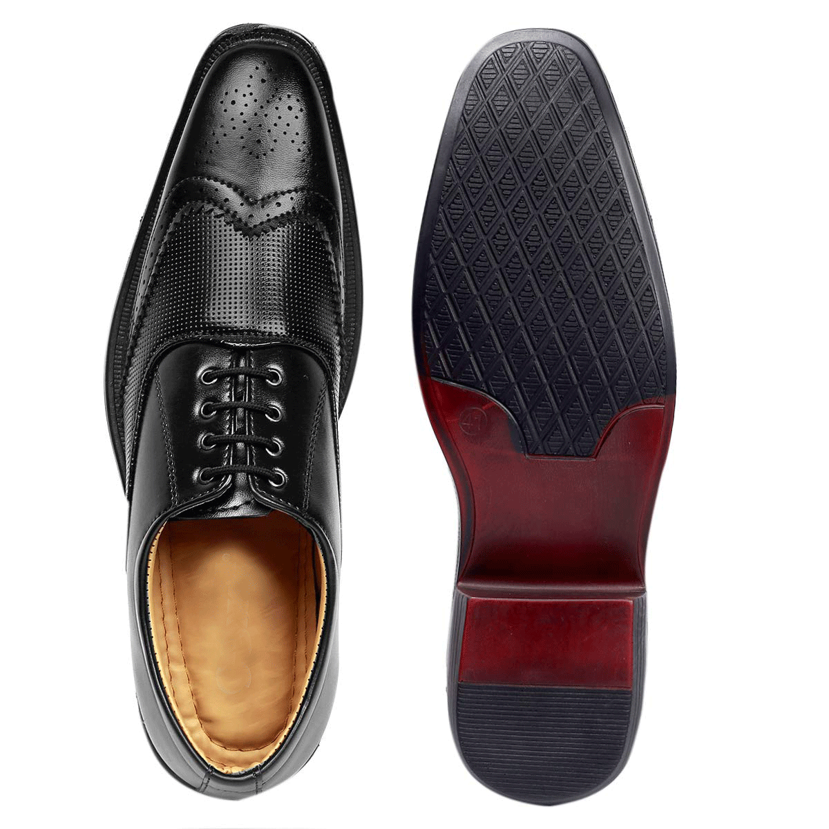 Height Increasing Black Casual And Formal Lace-Up Shoes For Men-JonasParamount