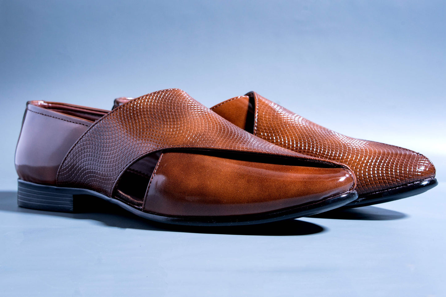 Classic Patent Brown Slip Ons With Tassels For Men-JonasParamount