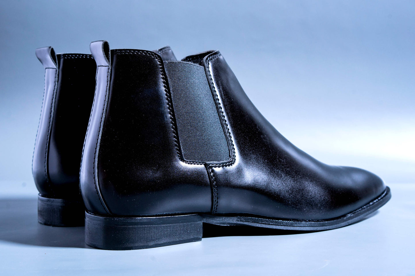 Mens Luxury Design Full Black Party Wear Premium Quality Chelsea Boot Shoes - JonasParamount