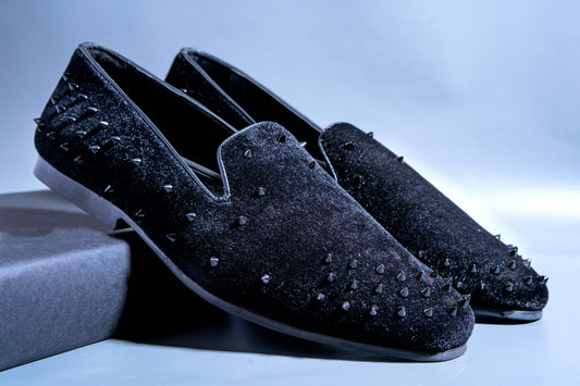 Classic Fashion Premium Studded Moccasins Casual And Party Wear Suede Shoes For Men-JonasParamount