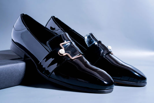 Luxury Design Black Party Wear Premium Quality Loafer For Men-JonasParamount