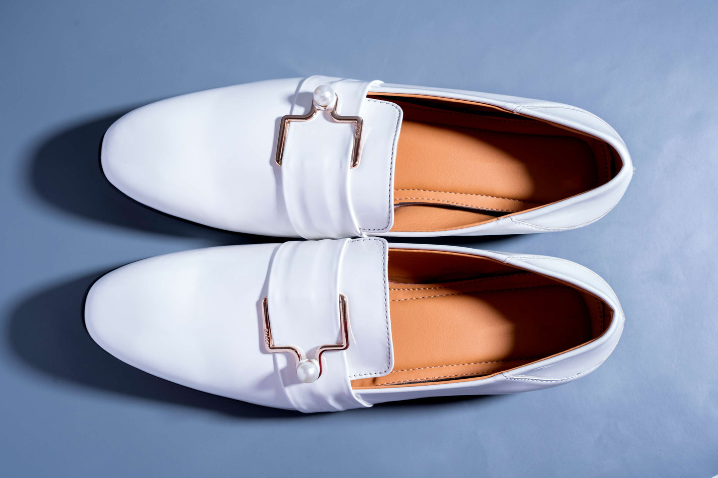Luxury Design White Party Wear Premium Quality Loafer For Men-JonasParamount