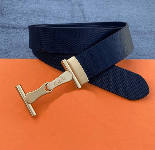 Trendy H Letter Leather Strap Belt For Men's-JonasParamount