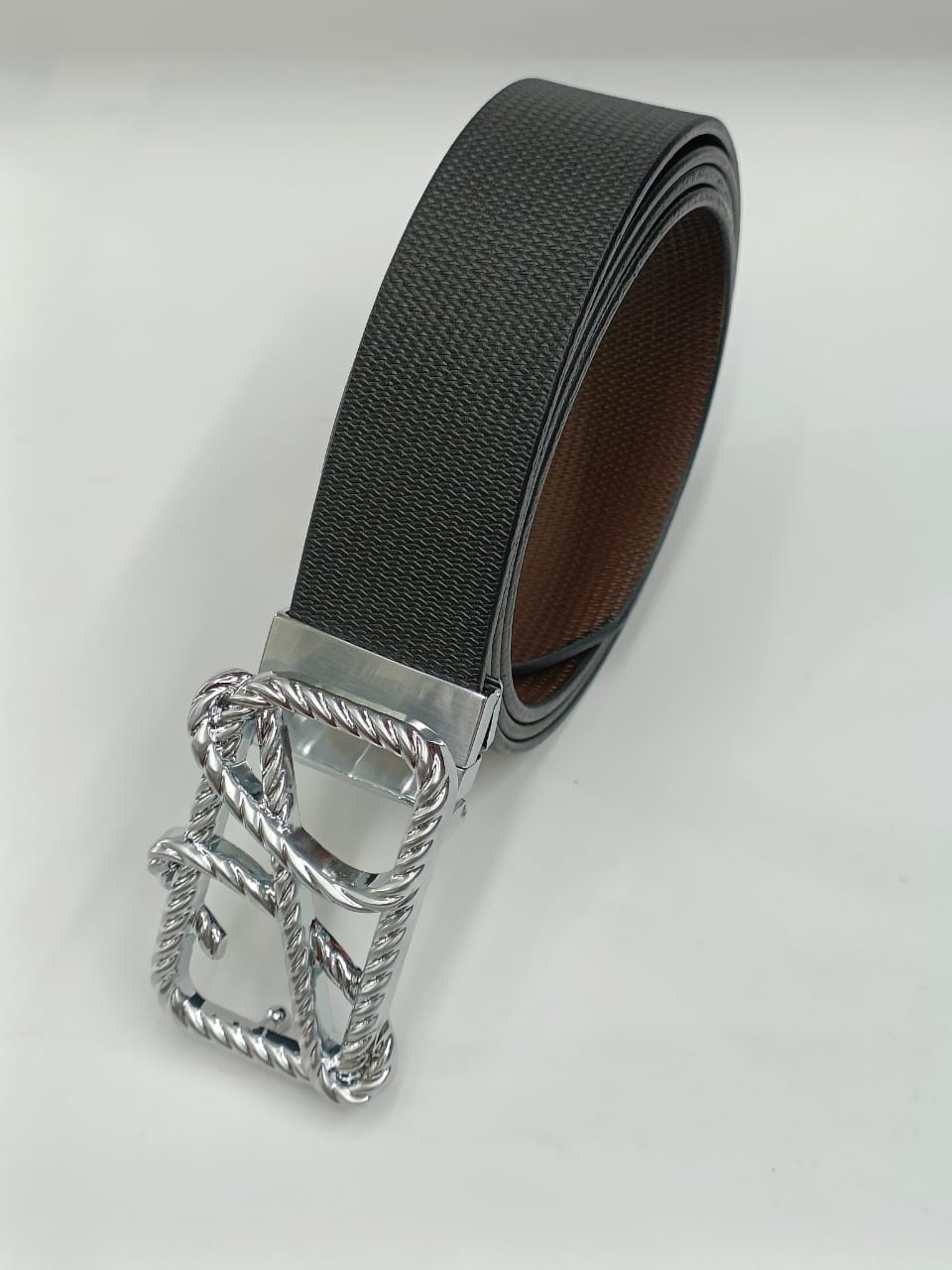 Trendy H Letter Pressing Buckle With Leather Strap -JonasParamount