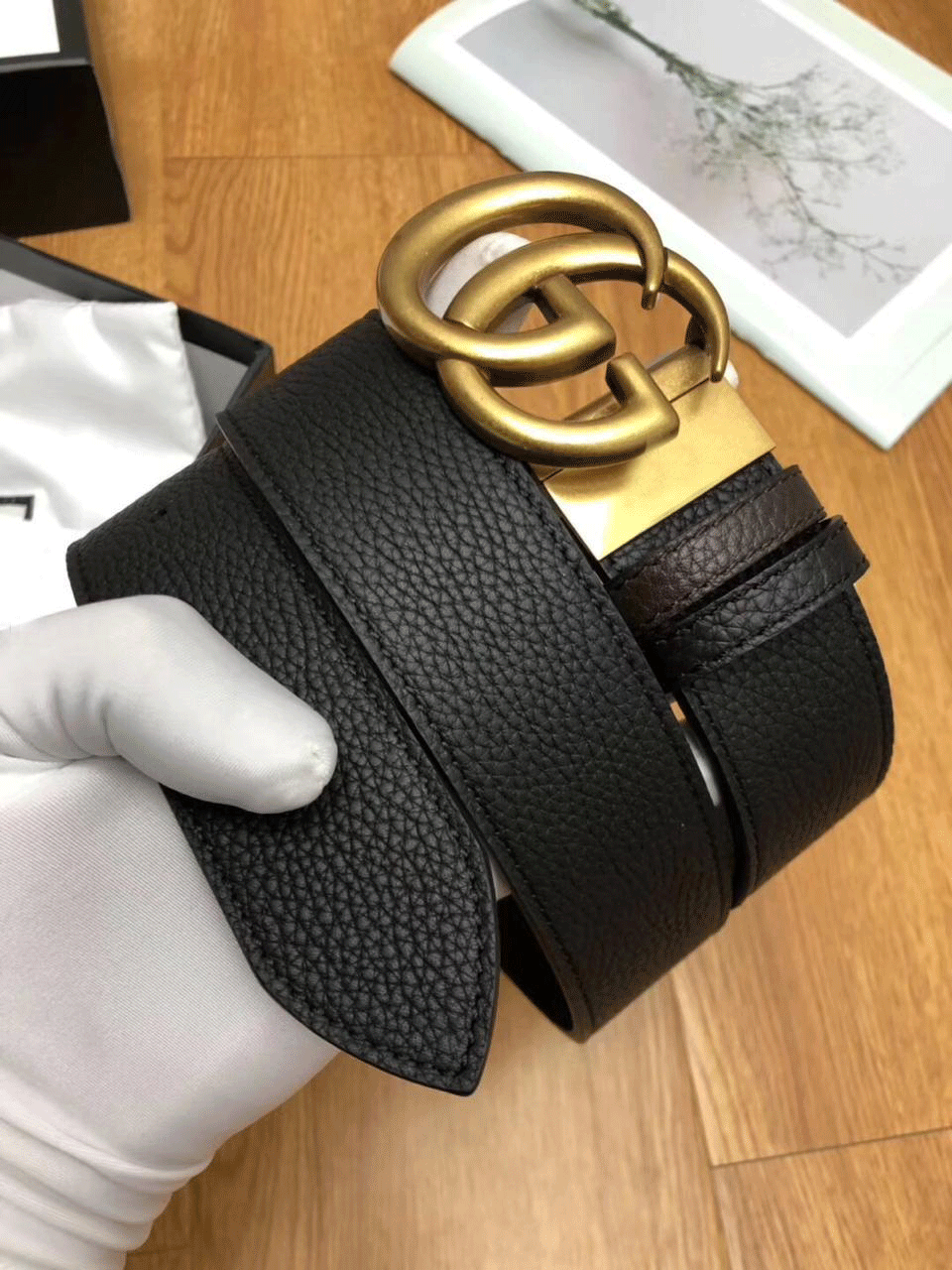 G Letter Designer buckle High Quality Leather Belt For Men-JonasParamount