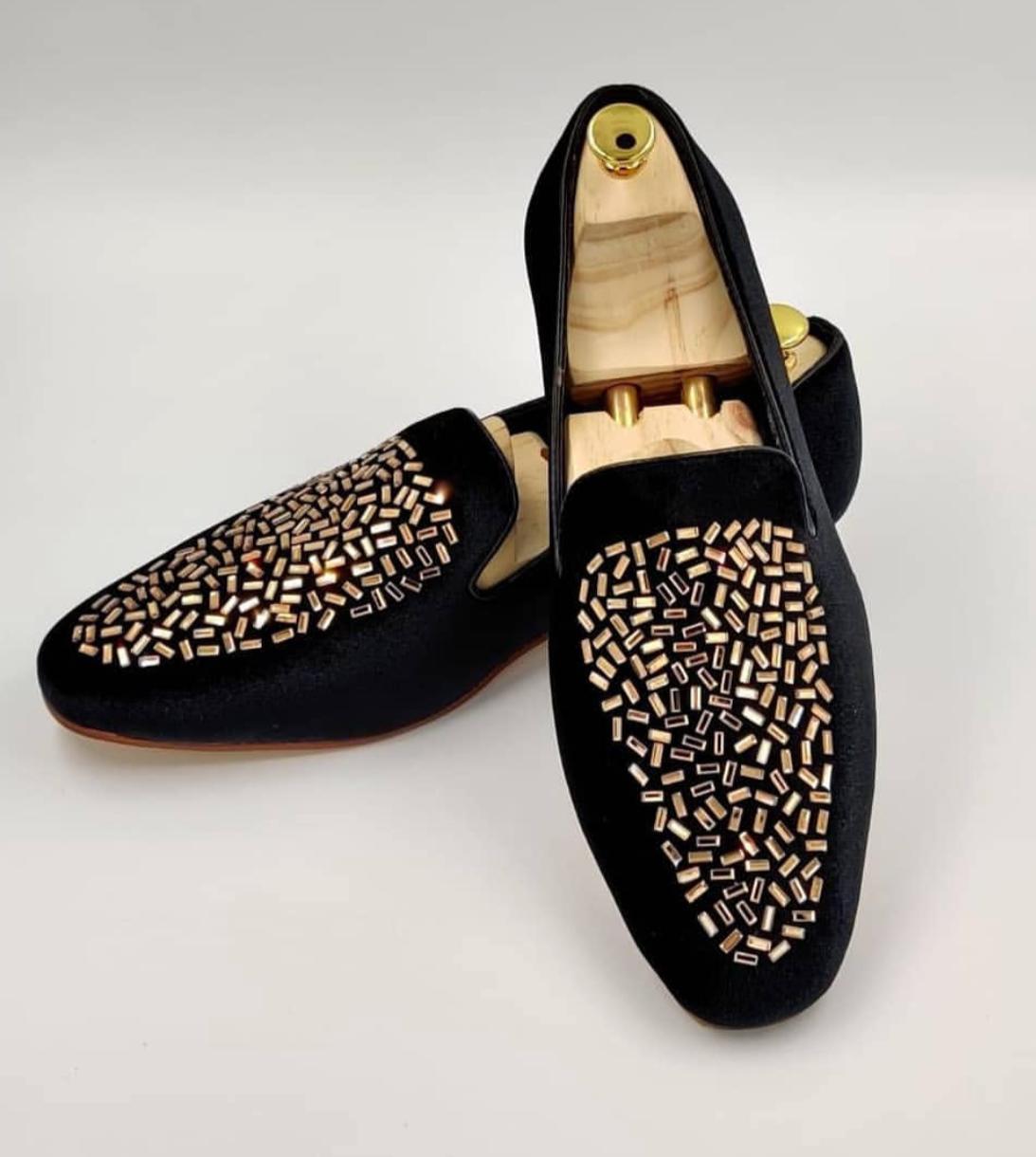 Fashion Wedding Revert Moccasins For Men's High Quality Slip On Flat Loafer-JonasParamount