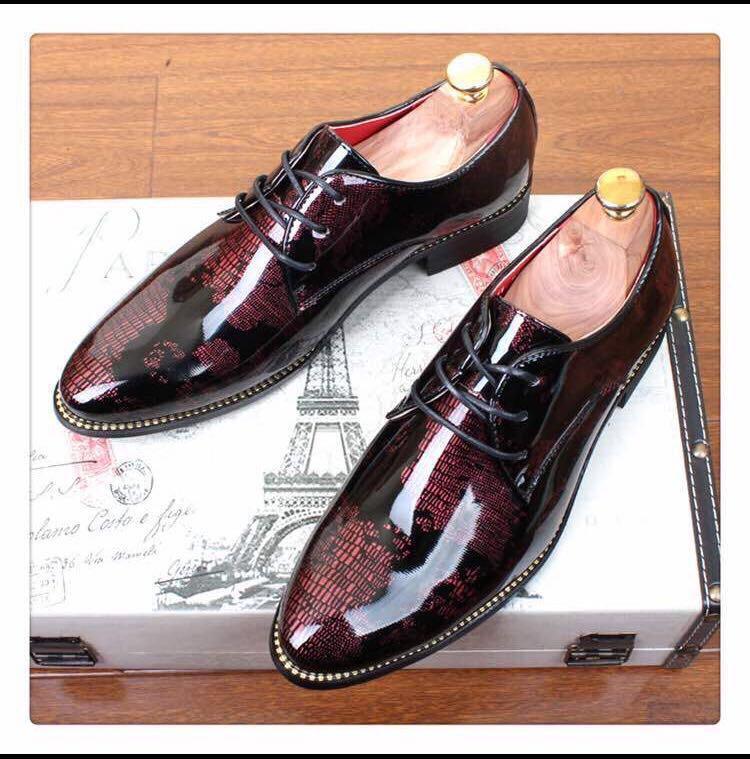 World Map Patent Casual And Party Wear Shoes For Men-JonasParamount