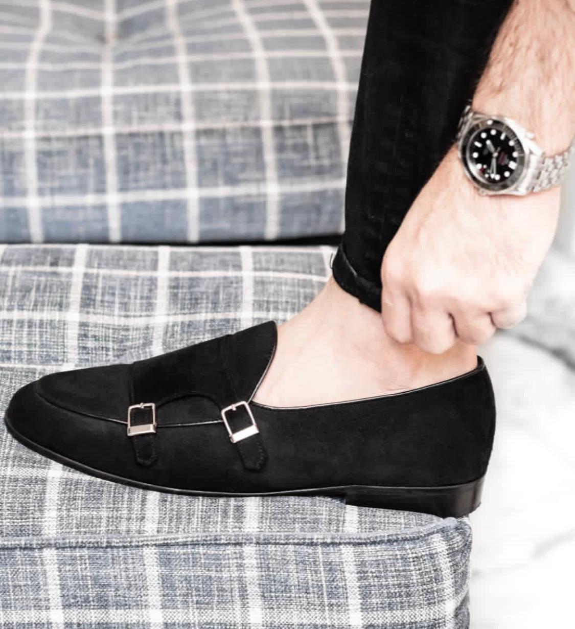 Black party wear loafers best sale