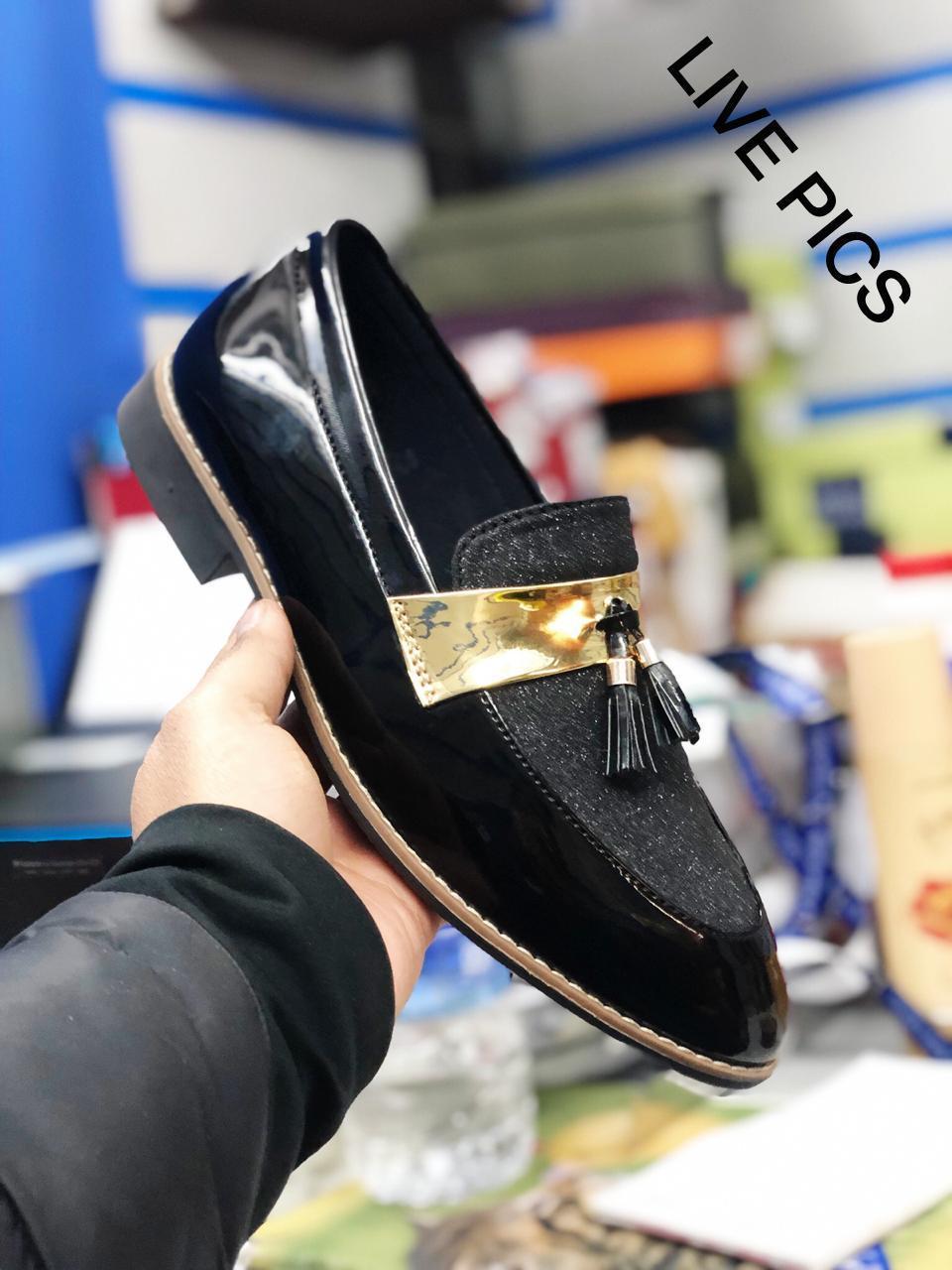 Stylish Wear Men Shiny Black Color Outdoor Formal And Party Casual Ethnic Loafer-JonasParamount