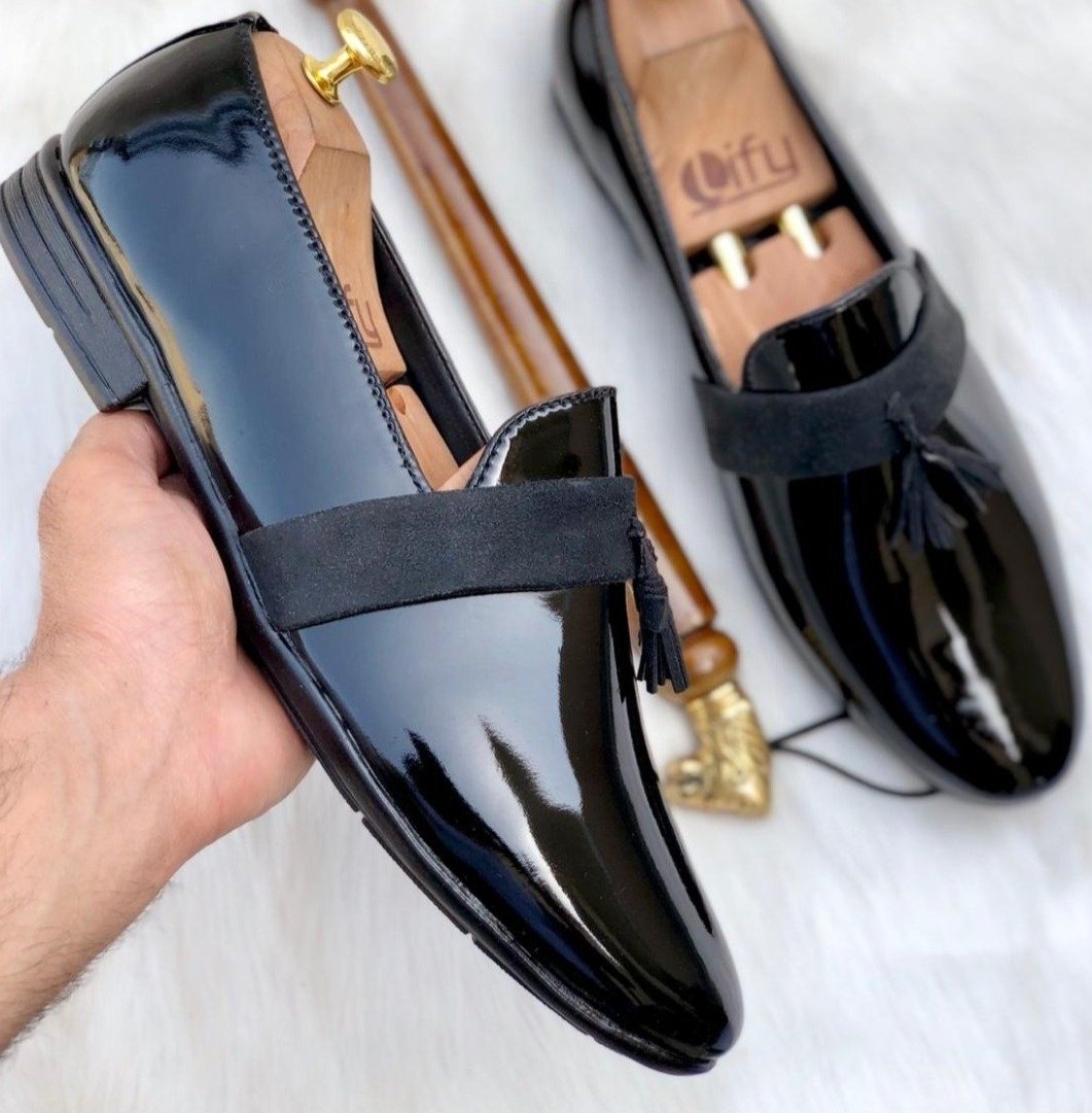 New Arrival Shiny Moccasin Loafer For Office Wear And Casual Wear- JonasParamount