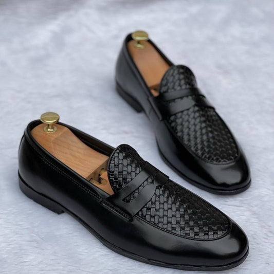 New Woven Moccasin Loafer For Office Wear And Casual Wear-JonasParamount