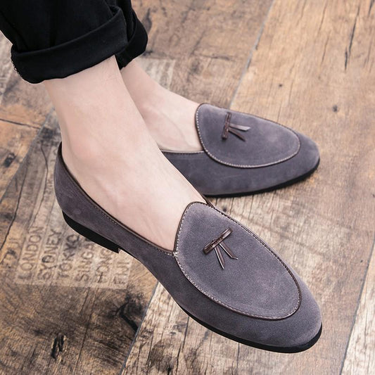 Classic Suede Leather Moccasins Loafer For Business And Part Wear -JonasParamount