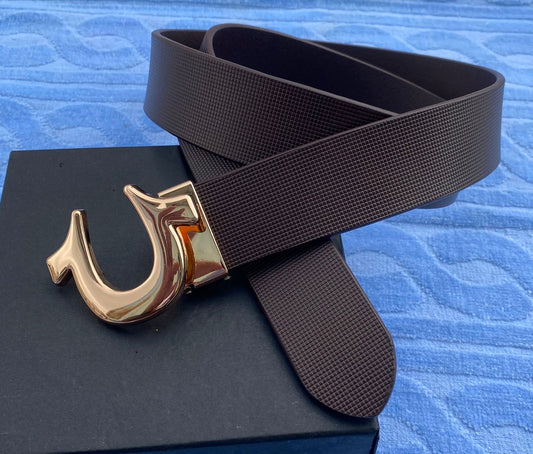 Classy Fashion U-Shape Buckle High Quality Designer Strap Belt For Men-JonasParamount