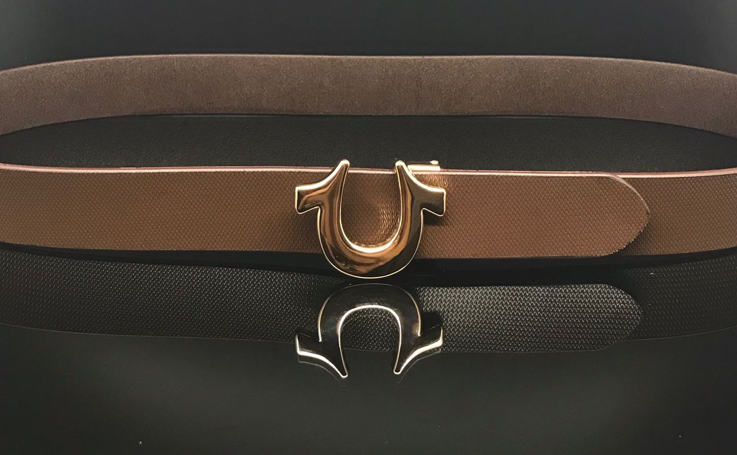 Stylish Horses Hoe Buckle With Leather Strap Belt For Men-JonasParamount
