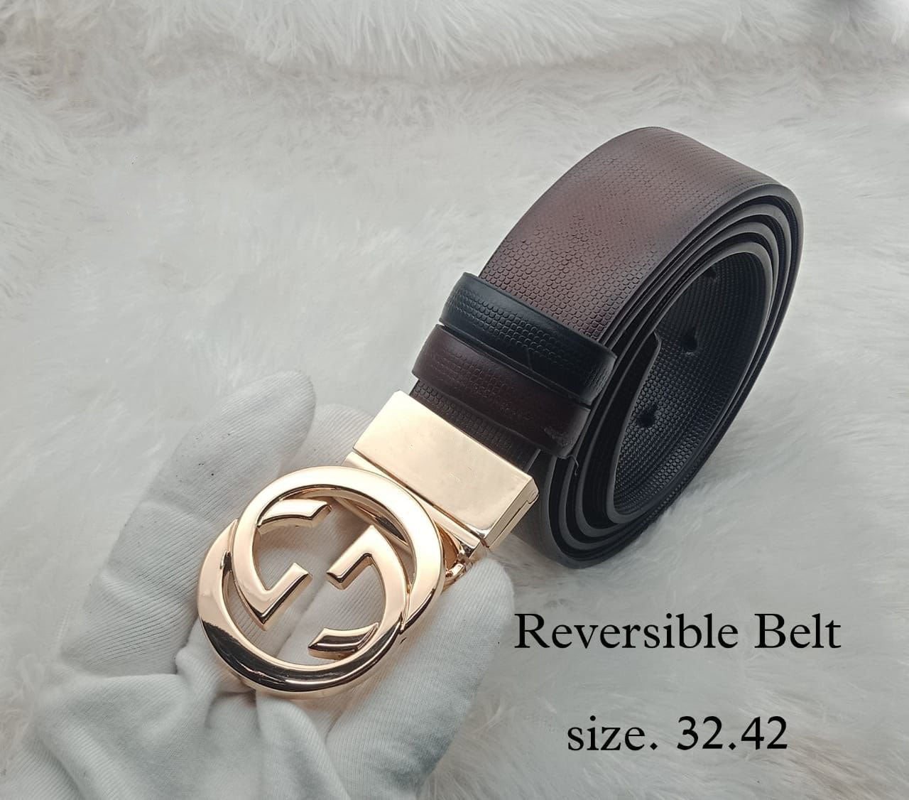 Classy Designer buckle High Quality GG Letter Reversible Belt For Men-JonasParamount