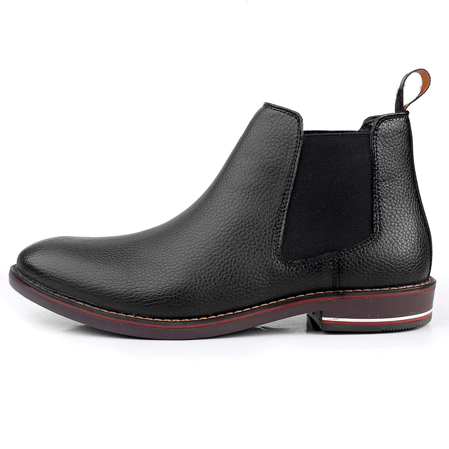 Classy Ankle British Design Black Chelsea Boots For Men-JonasParamount