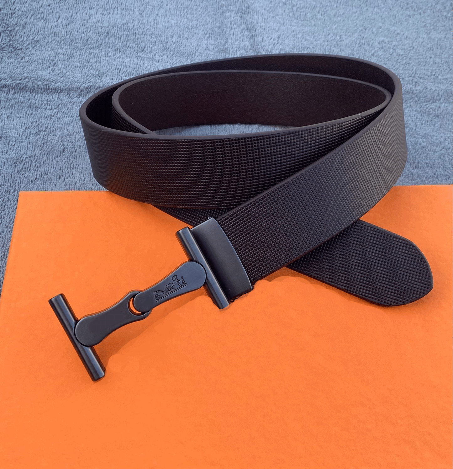 Trendy H Letter Leather Strap Belt For Men's-JonasParamount