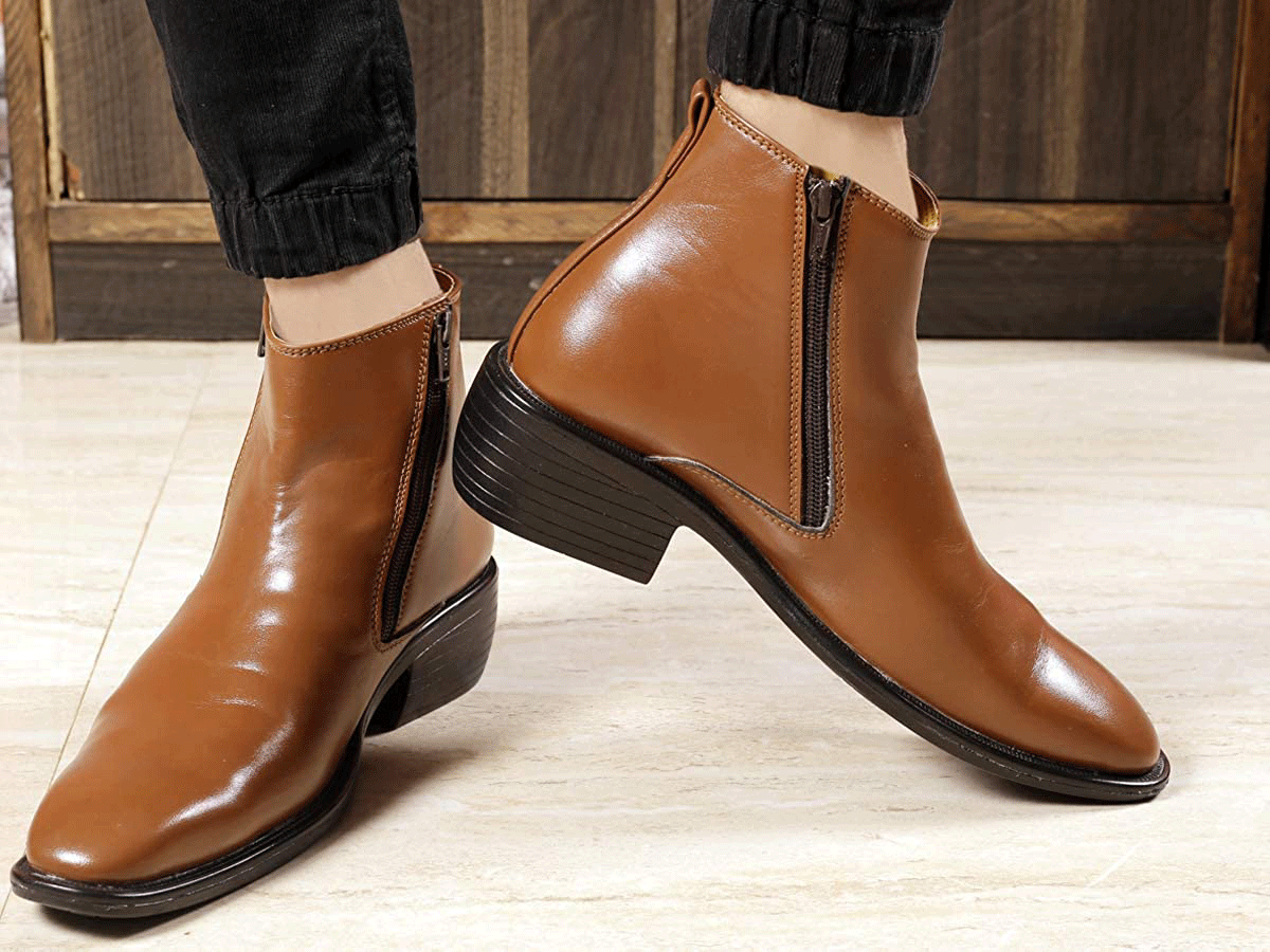 Mens dress shoes ankle top boots