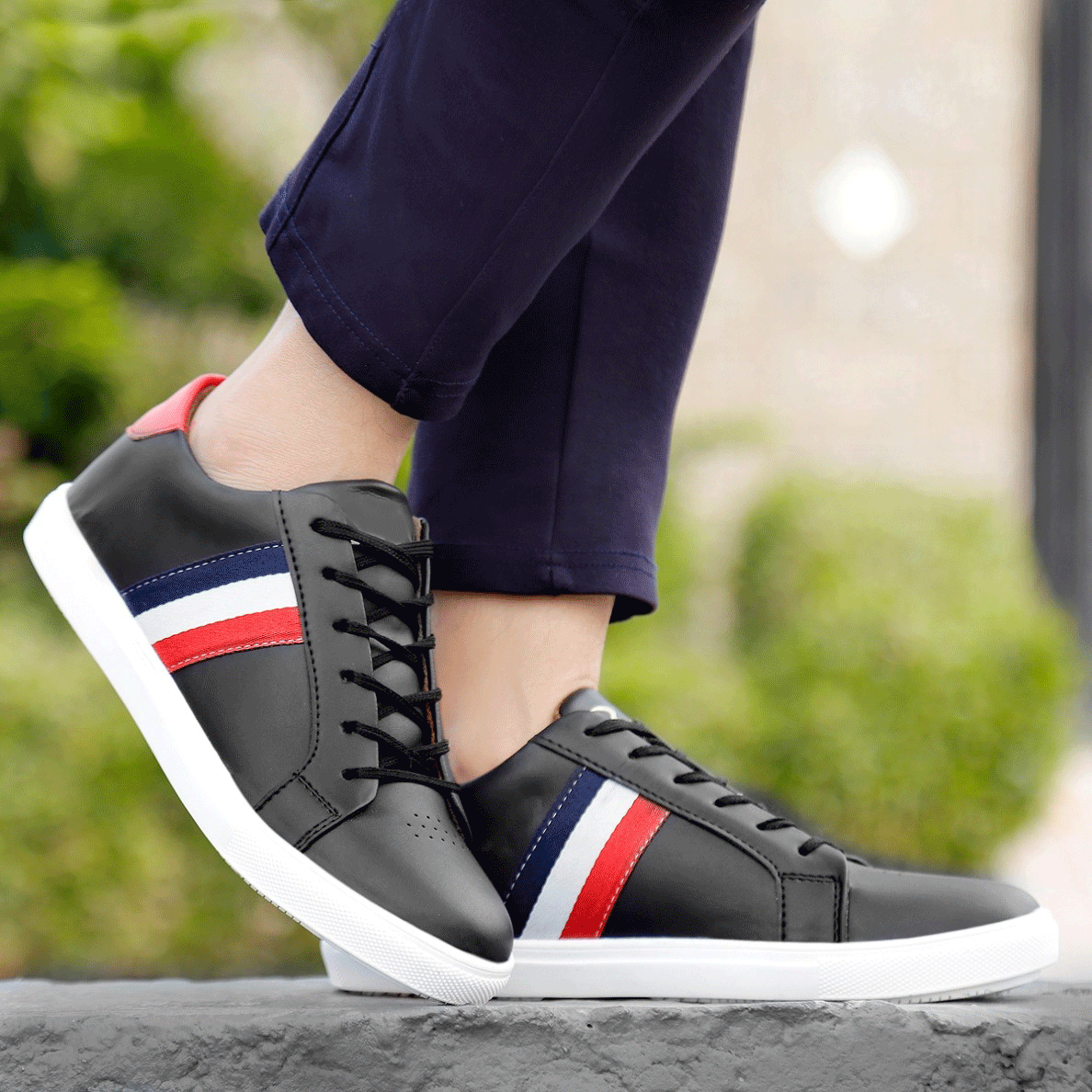Stylish Fashionable Casual Lace-up Sneakers For Men's-JonasParamount