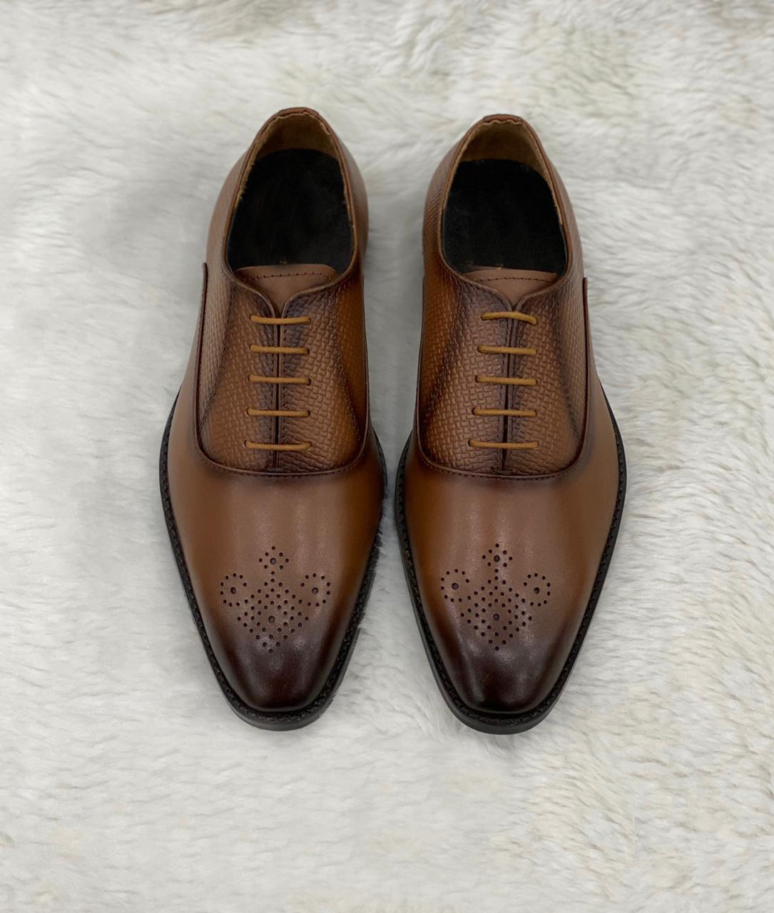 Stylish Brown Premium Quality Leather Formal Shoes For Men-JonasParamount