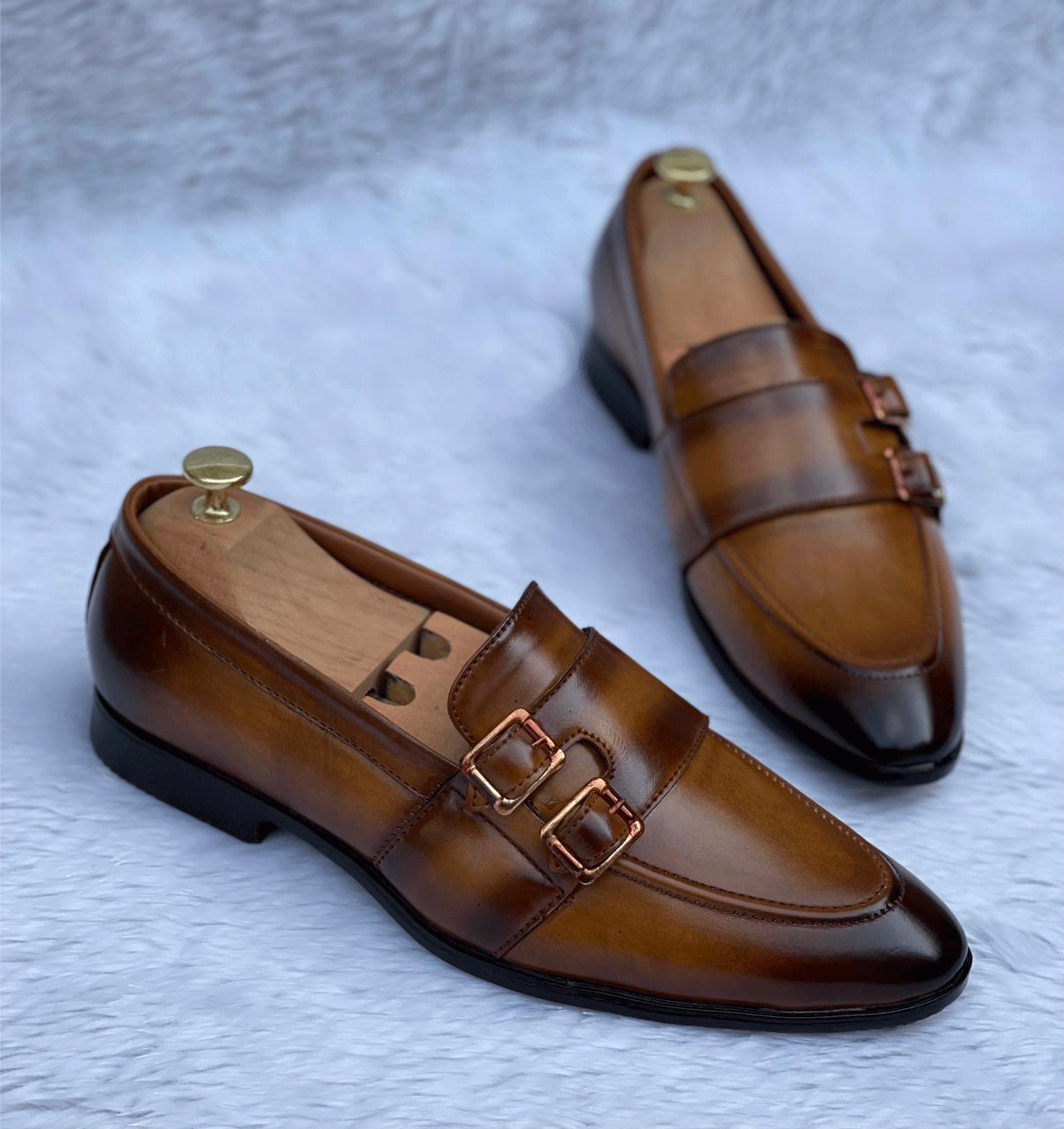 Classic Patent Monk Formals With Tassels For Men-JonasParamount
