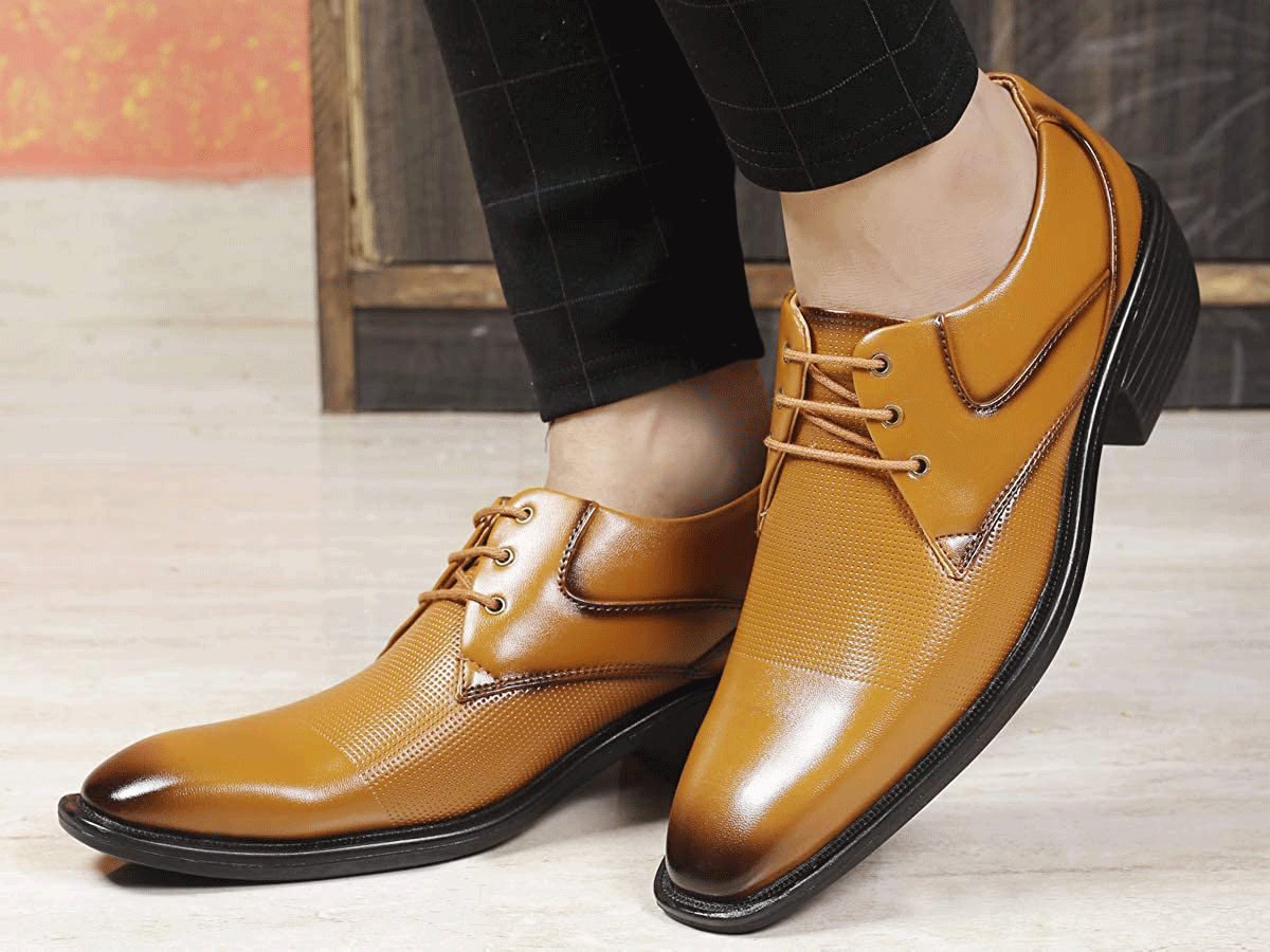Classy Tan Oxford Formal, Casual And Outdoor Shoes With High Heel-JonasParamount