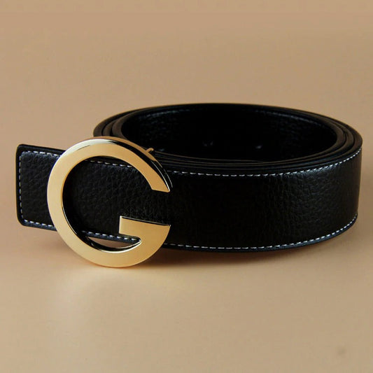 High Quality G Letter buckle Belt For Men-JonasParamount
