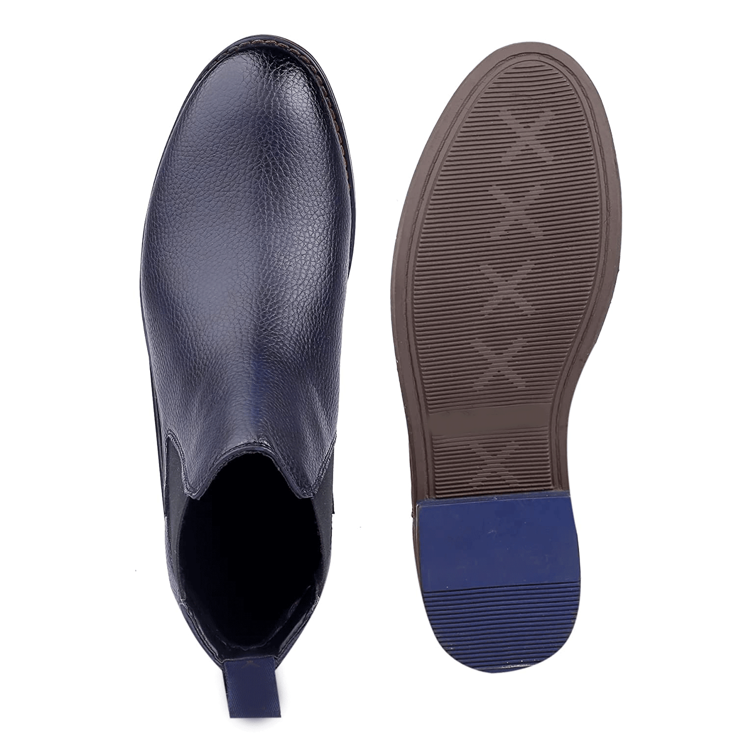 Classy Ankle British Design Blue Chelsea Boots For Men-JonasParamount