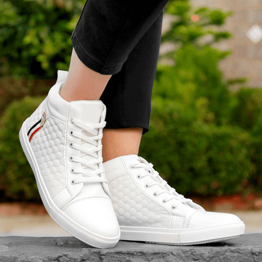 Latest Casual Sneakers in Lace-up With High Ankle Boot Form-JonasParamount