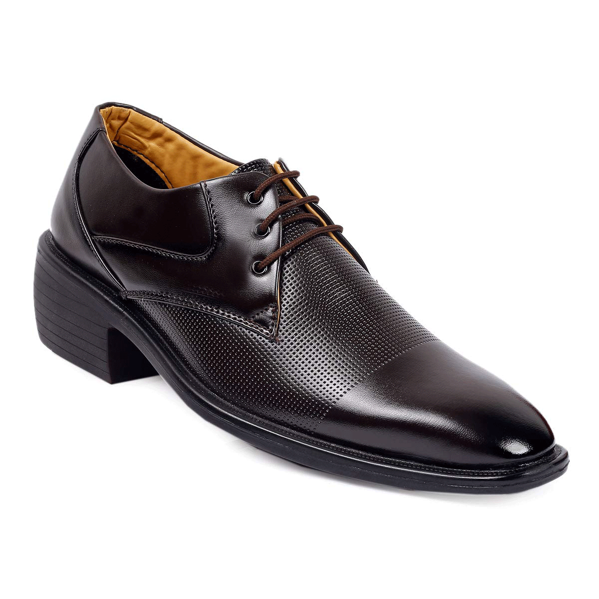 Classy Brown Oxford Formal, Casual And Outdoor Shoes With High Heel-JonasParamount