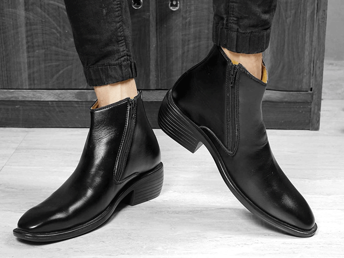 Chelsea boots shop with zip